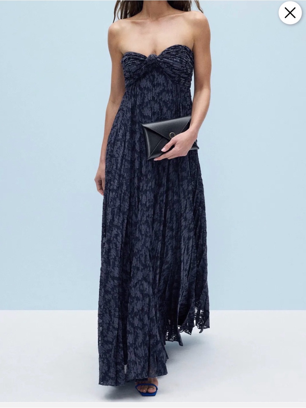 ALEXIS Strapless Navy Blue Maxi Dress - Picture 1 of 3